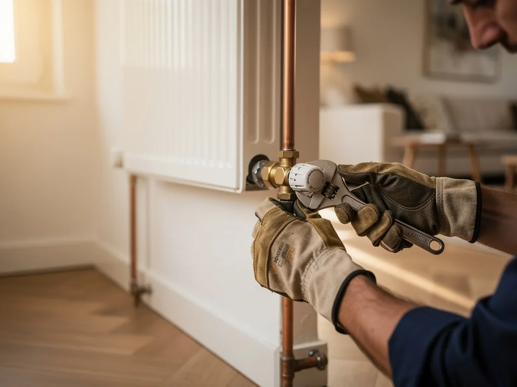 Intervention plombier à Carrières-sur-Seine : artisan au travail